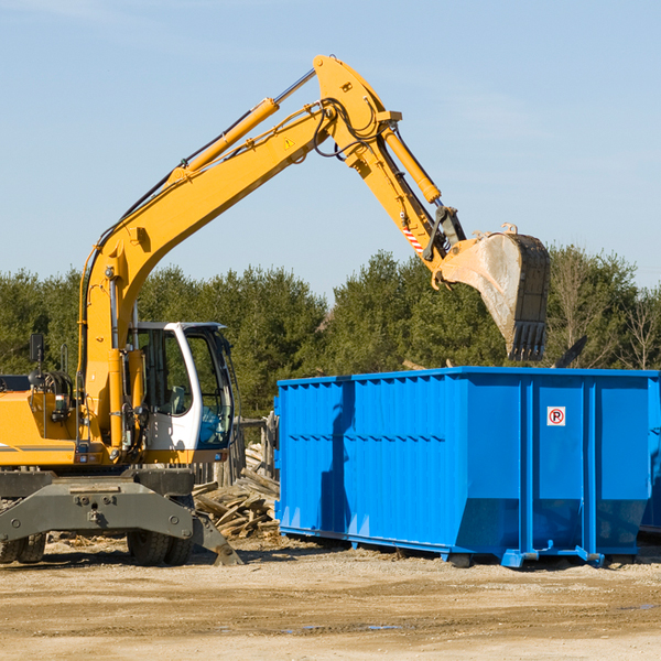 is there a minimum or maximum amount of waste i can put in a residential dumpster in Browns Valley